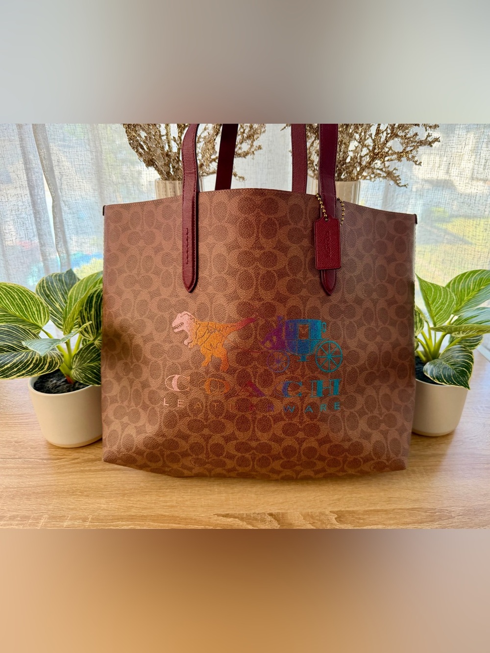 **RARE** Coach Signature Rexy and Carriage Highline Tote - Picture 2 of 7